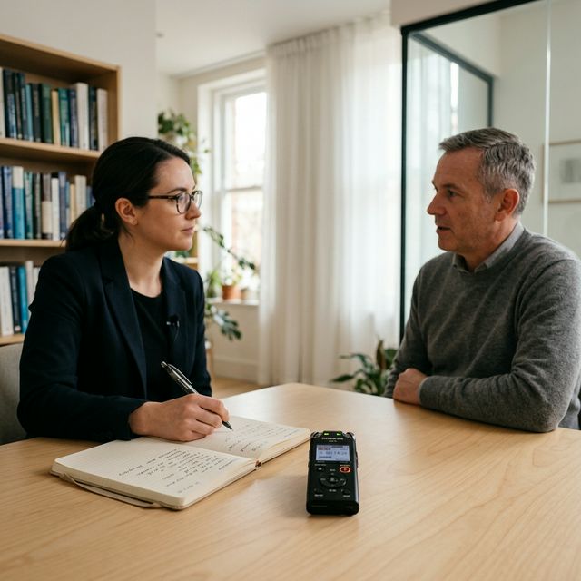 Academic Interview Setting